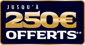 Jusqu'à 250€ offerts